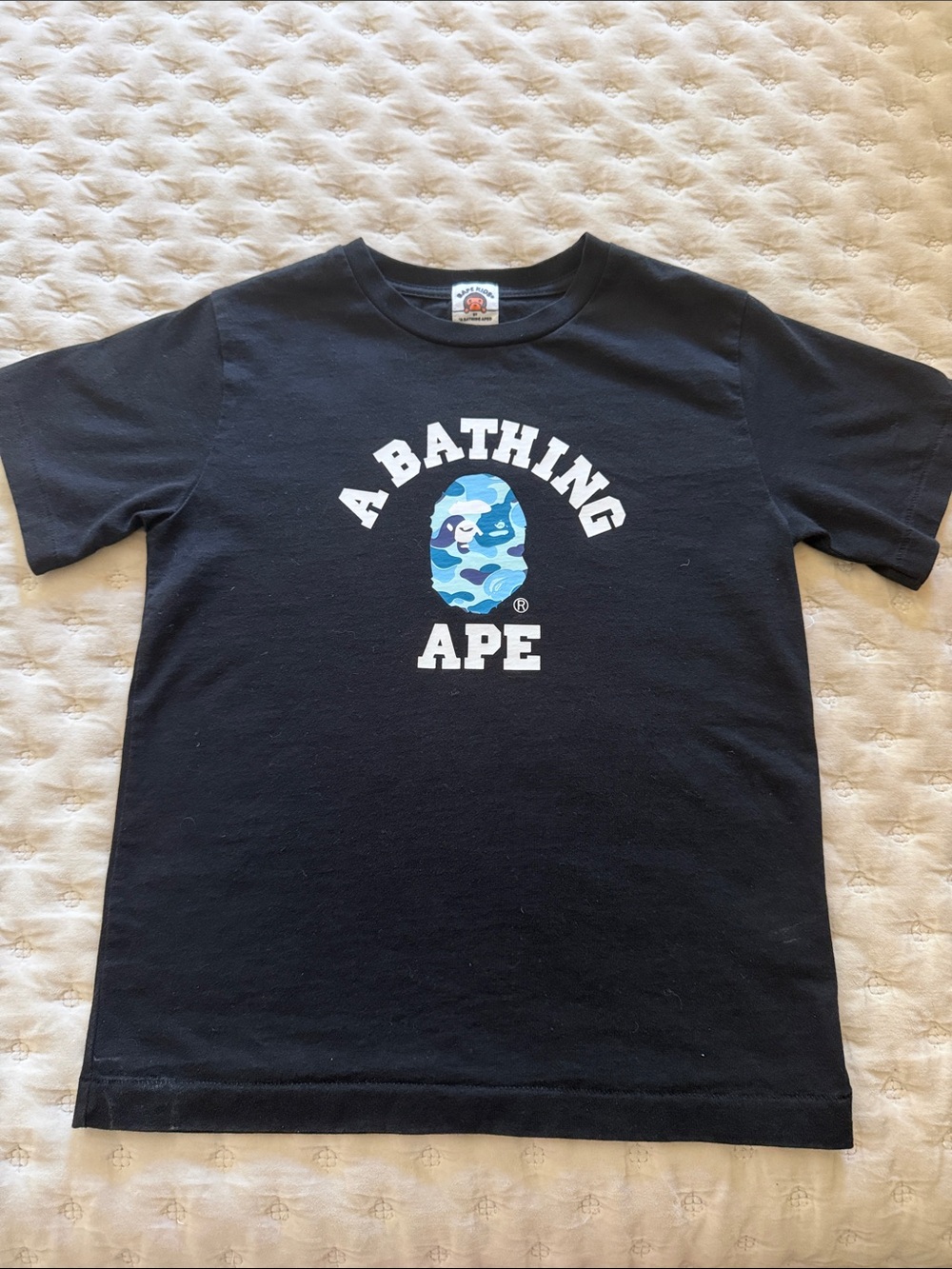 A Bathing Ape Graphic Tee Black & White Medium